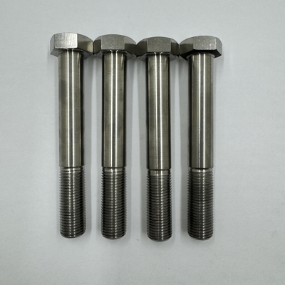 6AL-4V alliage de titane finition naturelle boulon de tête hexagonale 1/2 &quot;-20 x 4,5&quot; composant essentiel de construction lourde
