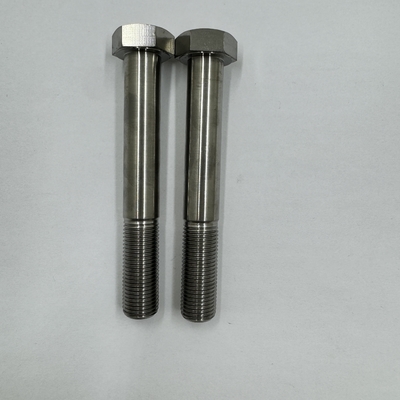 6AL-4V alliage de titane finition naturelle boulon de tête hexagonale 1/2 &quot;-20 x 4,5&quot; composant essentiel de construction lourde