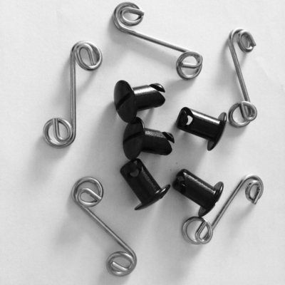 Coupe de l'aluminium universel en quart de tour Noir Dzus Fasteners 7/16 &quot; 5/16&quot; boutons pour le remplacement universel