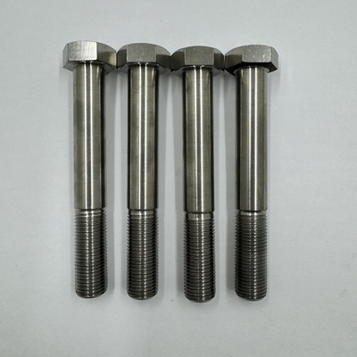 DIN Standard GR5 Titanium Hex Head Boult 1/2 &quot;-20 x 4,5 &quot; Boulons à boulons avec finition naturelle 6AL-4V alliage de titane