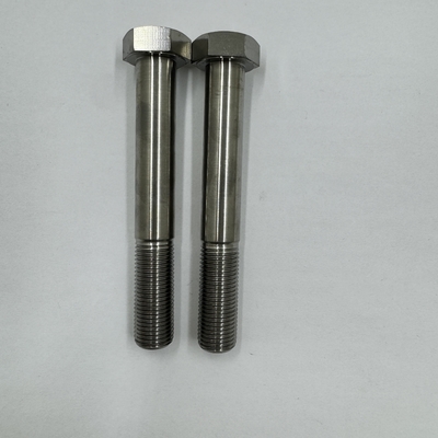 DIN Standard GR5 Titanium Hex Head Boult 1/2 &quot;-20 x 4,5 &quot; Boulons à boulons avec finition naturelle 6AL-4V alliage de titane