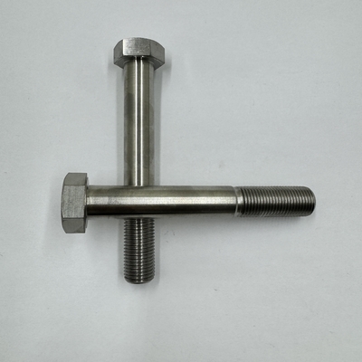 DIN Standard GR5 Titanium Hex Head Boult 1/2 &quot;-20 x 4,5 &quot; Boulons à boulons avec finition naturelle 6AL-4V alliage de titane