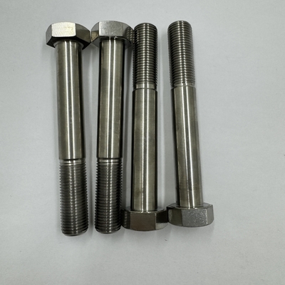DIN Standard GR5 Titanium Hex Head Boult 1/2 &quot;-20 x 4,5 &quot; Boulons à boulons avec finition naturelle 6AL-4V alliage de titane