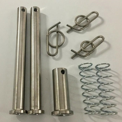 Titane de qualité industrielle Jacobs Kit d'épingles d'échelle avec pinces Finition naturelle DIN Standard Gr5 3/8 x 3,71 et 1/2 x 1.3