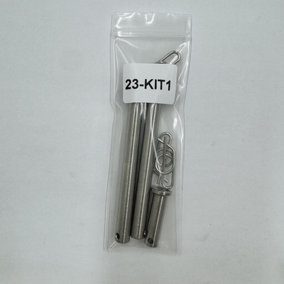 Titane de qualité industrielle Jacobs Kit d'épingles d'échelle avec pinces Finition naturelle DIN Standard Gr5 3/8 x 3,71 et 1/2 x 1.3