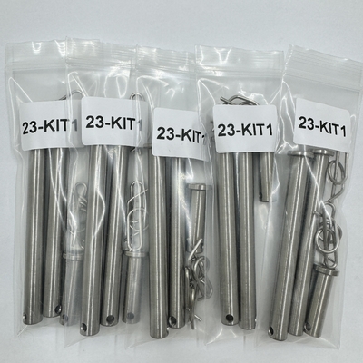Kit d'épingles d'échelle Jacobs avec finition naturelle Grade GR5 Taille 3/8*1.3 et 3/8 x 3.71 1/2 x 1.3 en titane Gr5