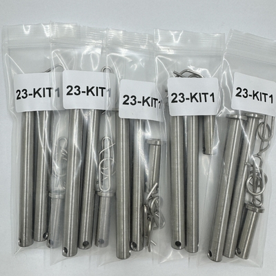 Kit de broches en titane de qualité GR5 standard DIN pour échelle Jacobs 3/8 x 3,71 et 1/2 x 1,3 Clips inclus