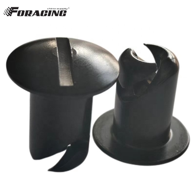 L'aluminium noir universel 5/16 &quot; * 0,500&quot; Rapide quart de tour Dzus fixations avec des boutons de tête de dôme lisse et une prise durable