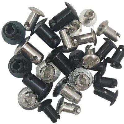 Universal 7/16 &quot; Aluminium Dzus Stud Dome Head.500 Black Quarter Turn Fasteners Le meilleur choix pour la personnalisation des voitures Sprint