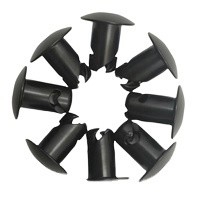 Universel 7/16 &quot;Aluminium Dzus Bouton Dôme Tête Quartier Tour Fermetures.500 Noir Universel.500&quot; Emprise avec Matériau