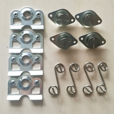 Soudage sans ailes universel pour voiture de course à pied sur taille Dzus Plaque arrière à ressort légère 1-3/8 &quot;pour l'installation de voiture universelle acceptée