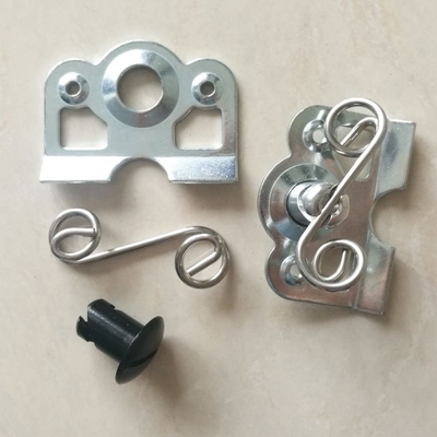 Soudage sans ailes universel pour voiture de course à pied sur taille Dzus Plaque arrière à ressort légère 1-3/8 &quot;pour l'installation de voiture universelle acceptée
