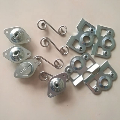 Soudage sans ailes universel pour voiture de course à pied sur taille Dzus Plaque arrière à ressort légère 1-3/8 &quot;pour l'installation de voiture universelle acceptée