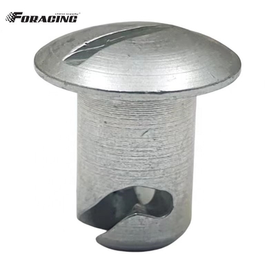 Coupe universelle Dzus Boutons de tête argenté 7/16 &quot;x.500&quot; Steel Sprint Car Maximum avec le matériau universel