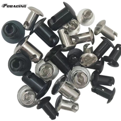 Fabrication sur mesure OE NO. Universal argent aluminium tête en fente Dzus 7/16 x.500 Longues fixations pièces de voiture Sprint pour les exigences du client