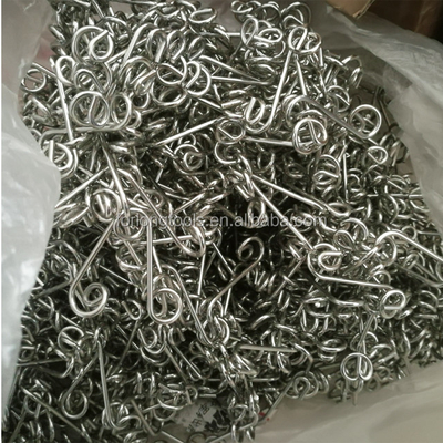 Accords universels pour voitures argent Dzus Grip à ressort.375 Fasteners à virage rapide en acier inoxydable pour les voitures de course Sprint