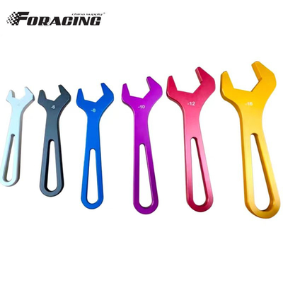 Ensemble universel d'outils de course en aluminium AN Spanner 6 pièces Un kit AN4-AN16 Clés de voiture Sprint pour la course et le réglage