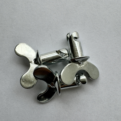 Boutons de tête de papillon en acier Dzus Dome argenté 5/16 &quot;x.500&quot; pour la prise et la performance de la voiture Sprint