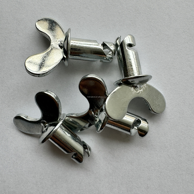 Boutons de tête de papillon en acier Dzus Dome argenté 5/16 &quot;x.500&quot; pour la prise et la performance de la voiture Sprint