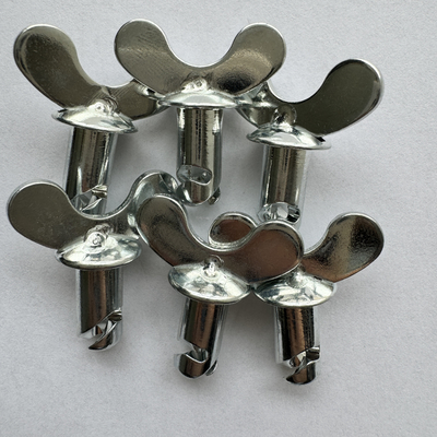 Boutons de tête de papillon en acier Dzus Dome argenté 5/16 &quot;x.500&quot; pour la prise et la performance de la voiture Sprint