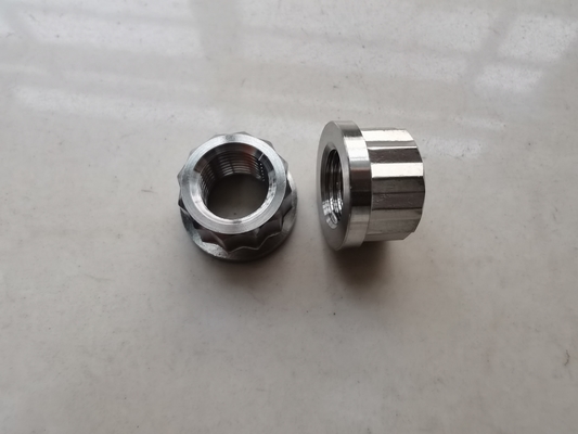 Année universelle argent universel 1/2 &quot; -20 12 PT NUTS FLANGE Titane pour montage de voiture universel