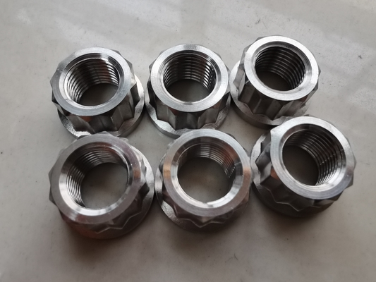 Année universelle argent universel 1/2 &quot; -20 12 PT NUTS FLANGE Titane pour montage de voiture universel