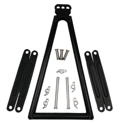 13-5/8 &quot; Chromoly 4130 Sprint Car Racing Noir Jacobs Kit d'échelle avec une sangle de 7 &quot;