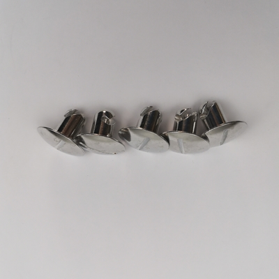 7/16 &quot;Aluminium Quarter Turn Dzus avec 1&quot; Grand tête x.500 voiture Sprint Argent pour le montage universel de voiture