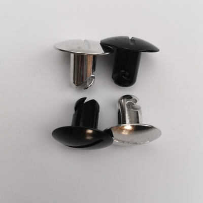 Améliorez votre quart de tour Dzus Sprint Car Noir/Argent 7/16 x.600 Boutons en aluminium à tête de dôme pour une performance améliorée