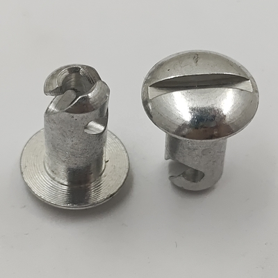 L'aluminium argenté 5/16 &quot;.500&quot; 1/4 Tour rapide Dzus Petite tête voiture de sprint léger