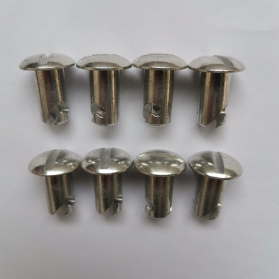 L'aluminium argenté 5/16 &quot;.500&quot; 1/4 Tour rapide Dzus Petite tête voiture de sprint léger