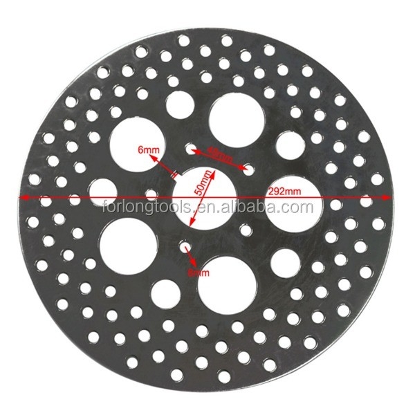 Harley Davidson XLH 883 Sportster Disque de frein arrière rotor en acier inoxydable ou en titane avec trou de montage 5 position arrière