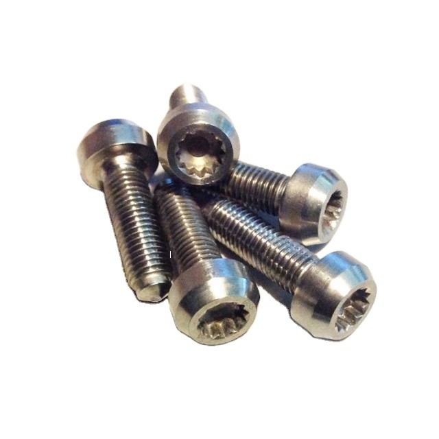Facile à installer et durable M7 * 24 mm boulons de bord en titane pour finition naturelle standard BBS DIN