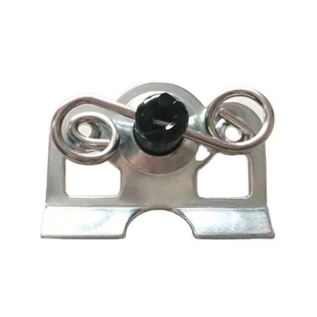 7/16&quot; en aluminium bouton noir quart tour Dzus avec 1-3/8&quot; plaque de support de ressort aluminium universel année de remplacement/réparation
