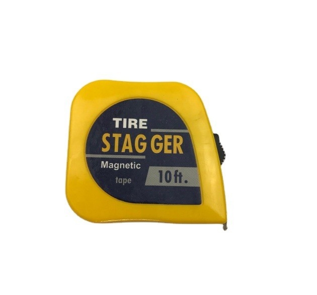 10 pieds de pneu Stagger bande mesure 3 mètres lame 0,12 mm épaisseur accéléré pour l'industrie automobile en jaune