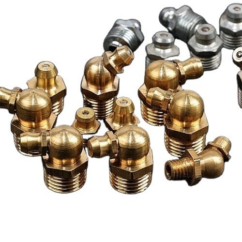 Montage universel de voiture en laiton droit Graisse hydraulique pour tétons M6 M8 M10 pour roulement lourd Excavator Truck OE NO. Standard