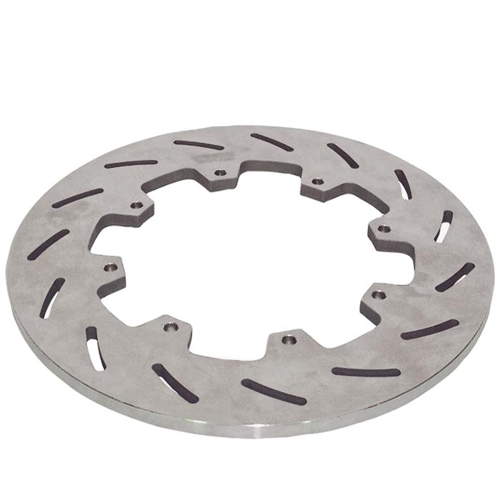 Disques de freinage de voiture de modèle automobile de 12,00 pouces Titanium Sprint Rotor avec cercle de boulon de 8 x 7 pouces et conception en fente en finition en titane