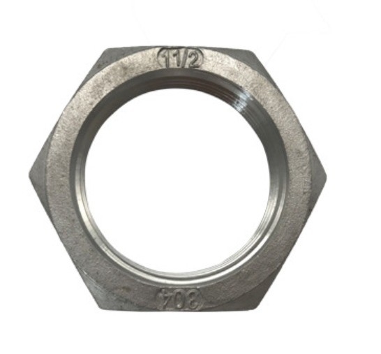 Norme GB 5/8-18 Noix de confiture hexagonale en titane pour la barre commune Heim Fin de noix mince Hexagon Finition naturelle en titane en pouce impérial