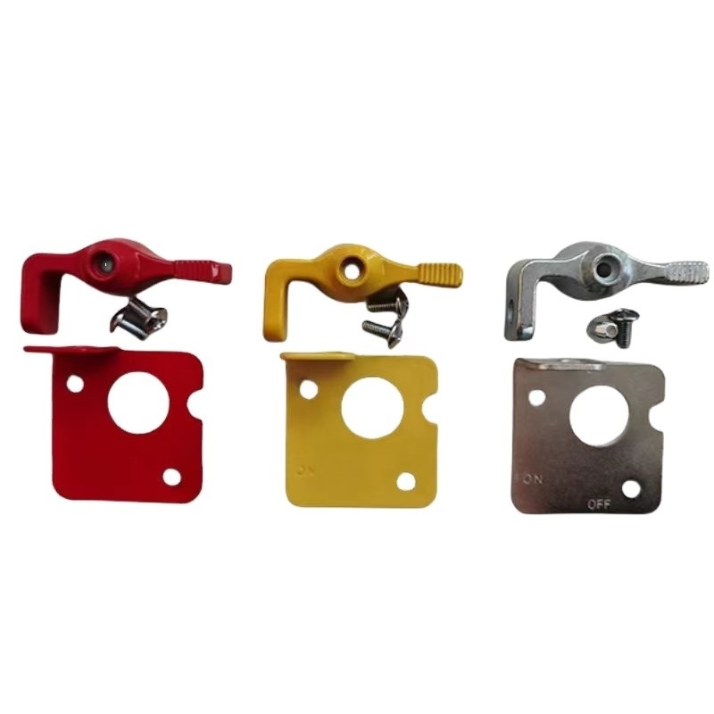 Standard OE NO. Universal Car Fitment Master Disconnect Switch Lockout Lever Kit avec commutateur de batterie en jaune rouge et argenté