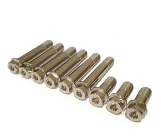 Titane Gr5 Universal 9/16 Hex Head Radius Rod Bolt Kit pour le remplacement/la réparation sur plusieurs véhicules