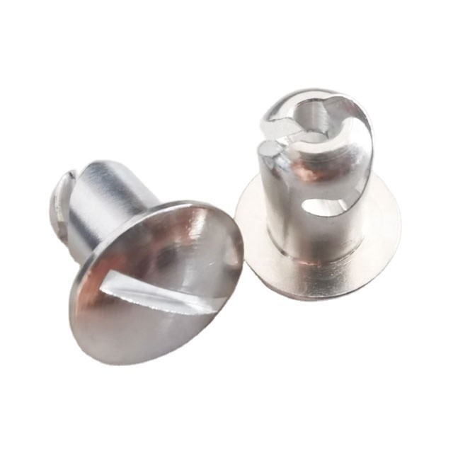 Universal Durable Silver Aluminium 5/16 &quot;.500&quot; 1/4 Tour rapide Dzus Dome Head Sprint voiture pour OE sur mesure