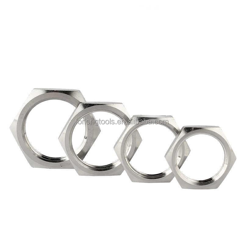 Noix de confiture hexagonale en acier inoxydable 5/8-18 Noix mince pour la taille standard dans le système de mesure impérial