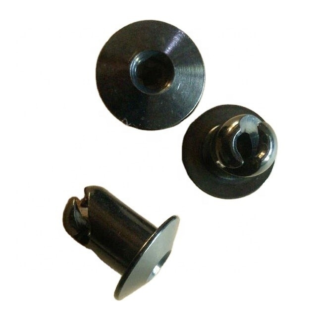 Coupe de voiture universelle en aluminium sur mesure Dzus Allen Tête bouton quart tour fixations 7/16 &quot;.500 Noir à prix abordable