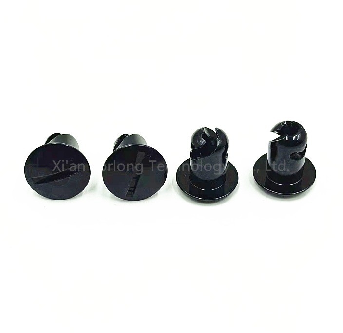Universel noir 7/16 &quot;x.550&quot; bouton de tête en aluminium Dzus Dome Le complément parfait à votre arsenal de fixation