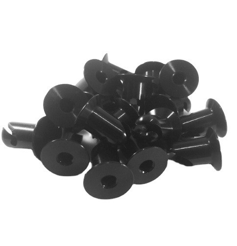 L'année universelle standard OE NO. 7/16 &quot;Aluminium bouton Dzus Flush Allen Tête Quartier Tour Fixants.500 Noir Installation rapide et sûre