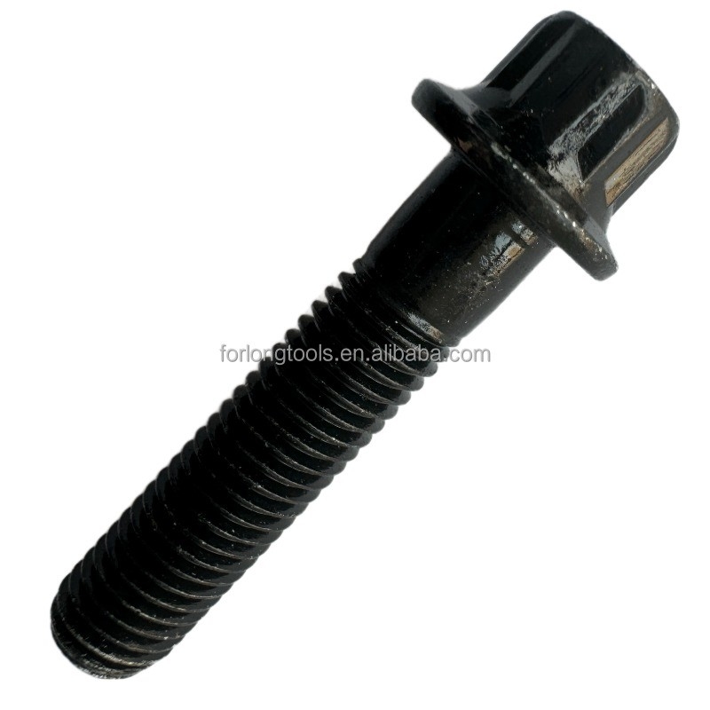 Standard OE NO. Titane Gr5 12 PT RS/RX Kit à jante divisée M7 x 32 Boulon et écrous Flange Boulon noir pour montage universel de voiture