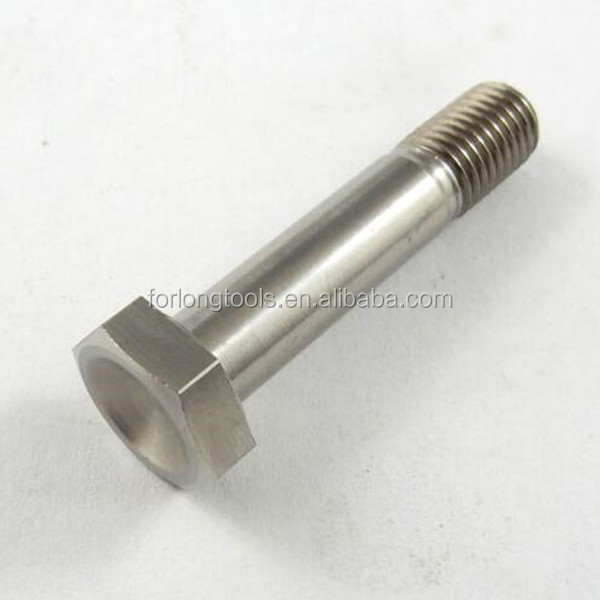 DIN Standard GR5 Titanium Hex Head Boult 1/2 &quot;-20 x 4,5 &quot; Boulons à boulons avec finition naturelle 6AL-4V alliage de titane