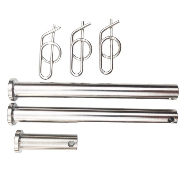 Titane de qualité industrielle Jacobs Kit d'épingles d'échelle avec pinces Finition naturelle DIN Standard Gr5 3/8 x 3,71 et 1/2 x 1.3
