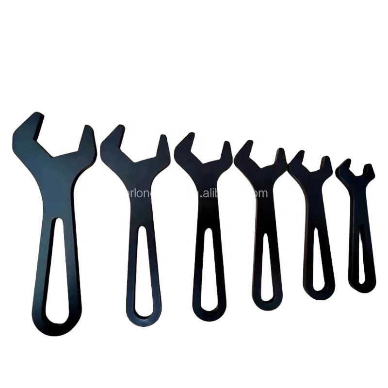 Universal Black Racing AN clés de ferrage AN Fermeture pour les ensembles d'outils de voiture Sprint An4-An16 6PCS Un kit Légère en aluminium