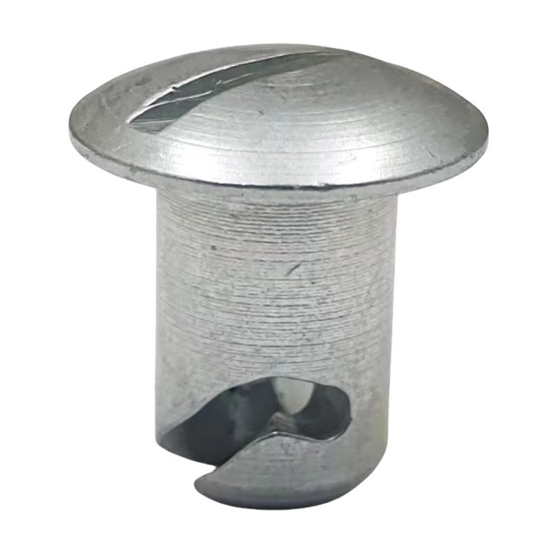 Bouton de tête en acier quart tour Dzus Dome argenté 7/16 &quot;x.500&quot; pour la voiture Sprint Maxim personnalisable et OEM accepté